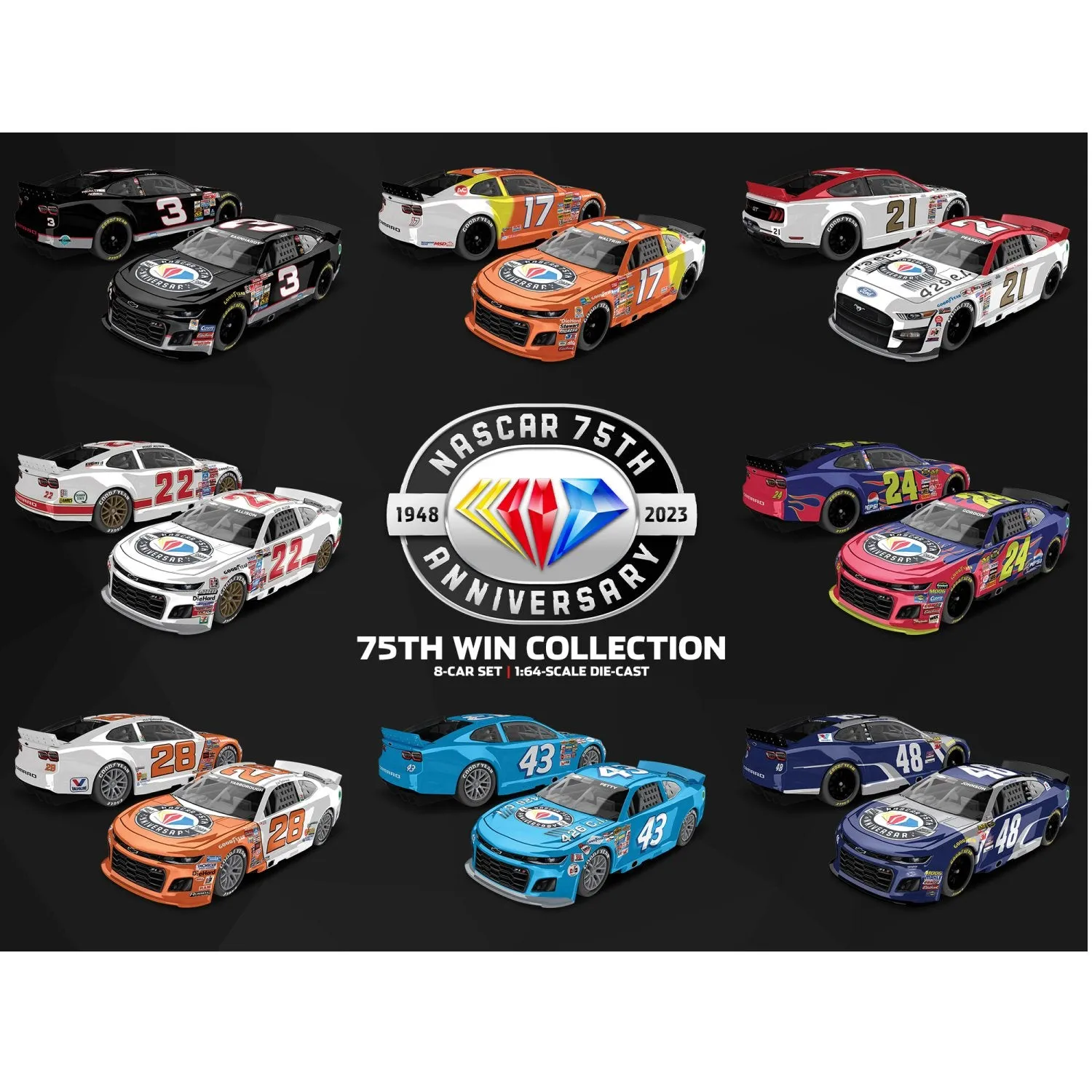 47970 64 diecast muscle car collection