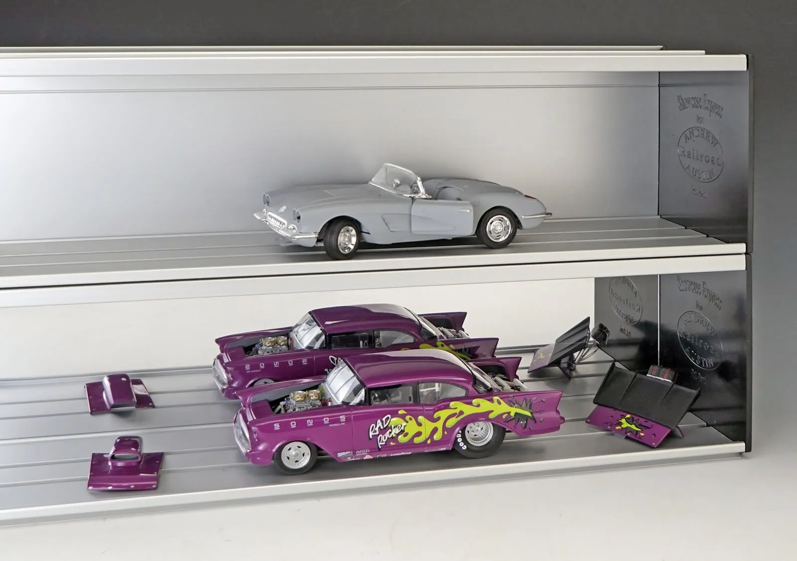 48053 diecast car case stackable